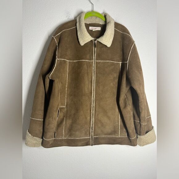 Aeropostale Other - Men's Aeropostale Tan Zipper Front Lined Coat Size L